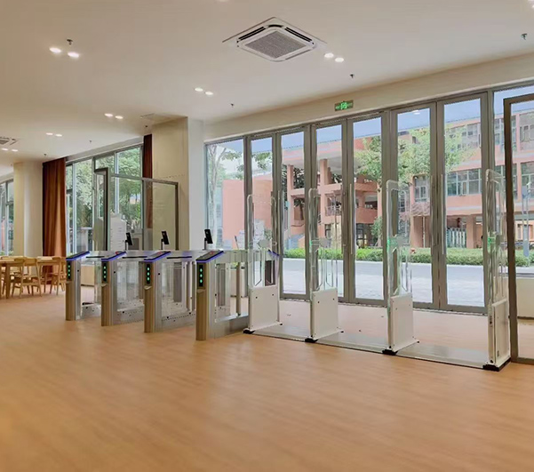 Sloped tailored for library turnstiles flap