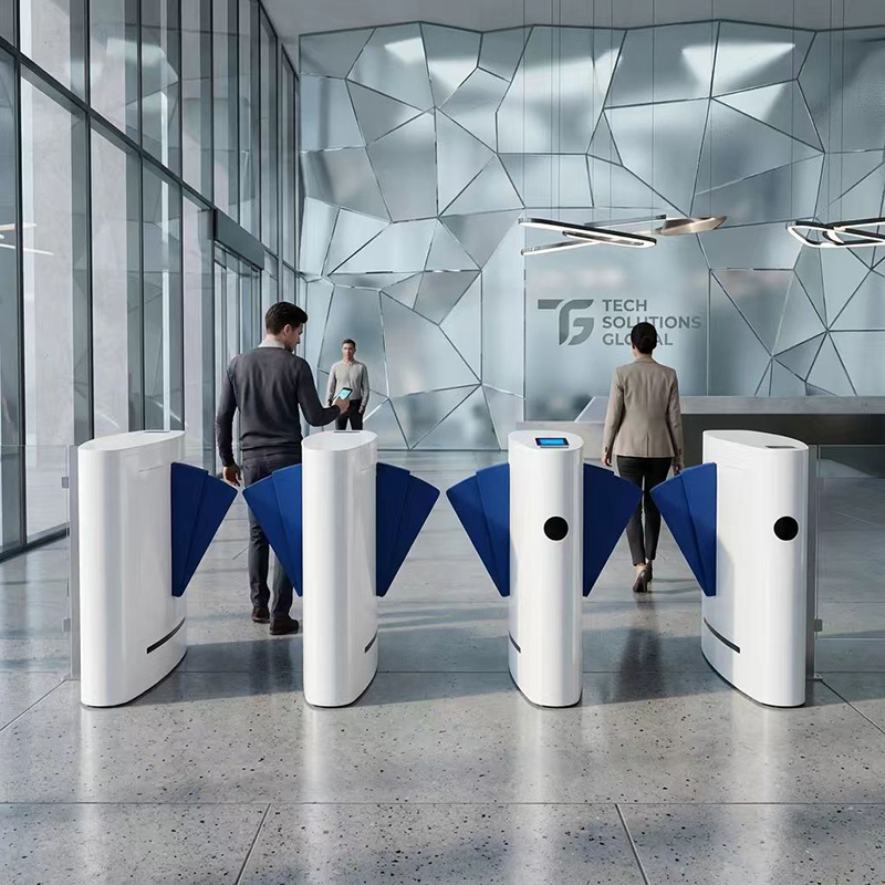 Butterfly bi folding barrier speed gate 